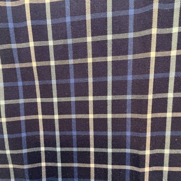 Thomas Pink Men's Blue & White Plaid Cotton Dress Shirt, 15 ½/34, Like New - Picture 8 of 11